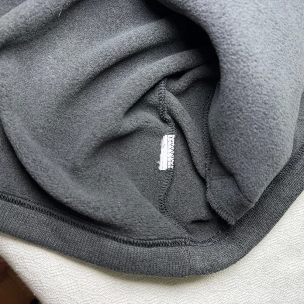 Banana Republic Polartec Fleece Shirt Jacket Mens XXL Tall Gray Snap Shacket